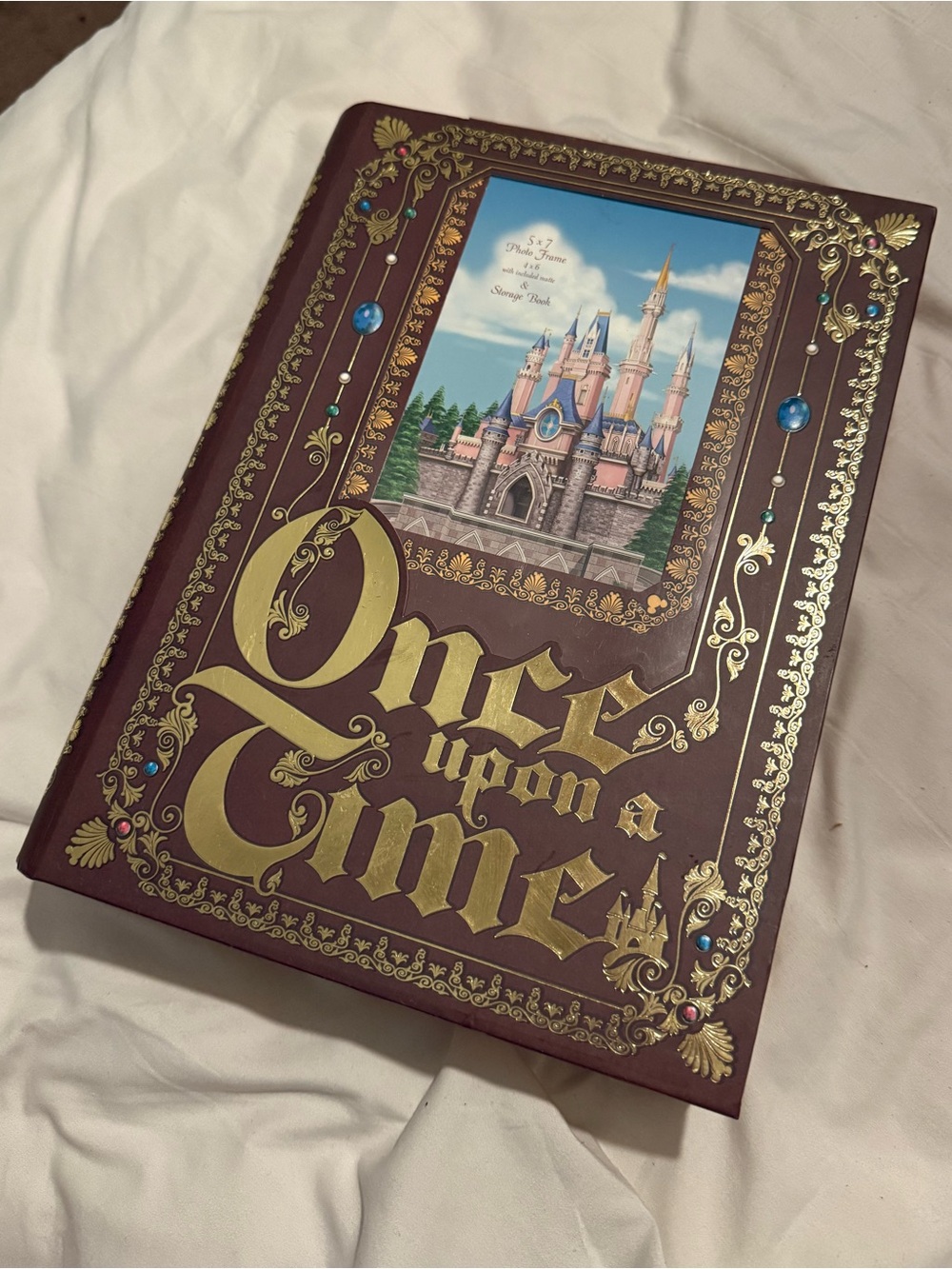 Once Upon a Time Decorative Storybook box with picture frame.